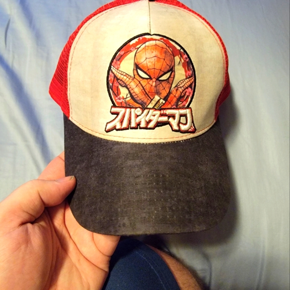 Spiderman Webslinger Marvel trucker hat
